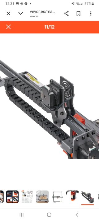 Grabador Láser VEVOR A7 5W 410x400mm Nuevo