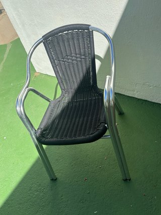 Lote Sillas Terraza Metal y Plástico