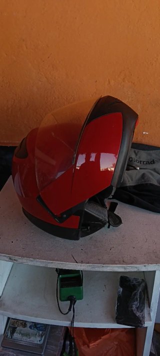 Casco Modular BMW Rojo c/ Intercomunicador Leed!!