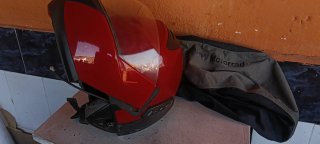 Casco Modular BMW Rojo c/ Intercomunicador Leed!!