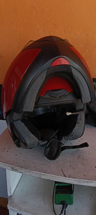 Casco Modular BMW Rojo c/ Intercomunicador Leed!!