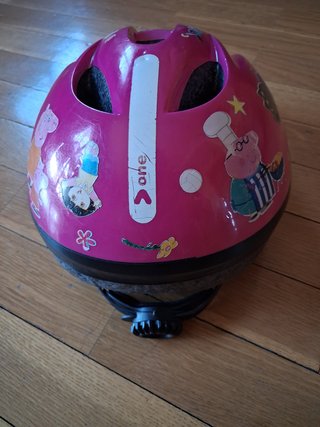 Casco bici niña rosa