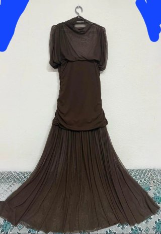 Vestido marrón invierno
