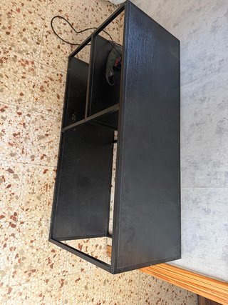 Mueble TV Negro y Marrón