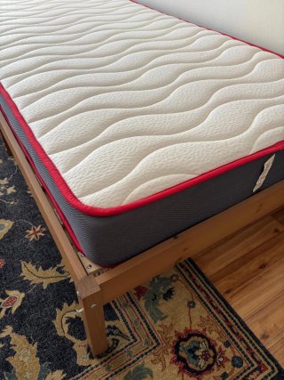 Cama 90x190cm: Colchón y Somier de madera