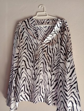 Blusa Mujer Estampado Cebra