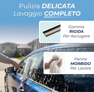 Tergicristallo con manico in metallo e plastica