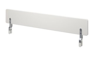 Cuna IKEA blanca con protector y colchón