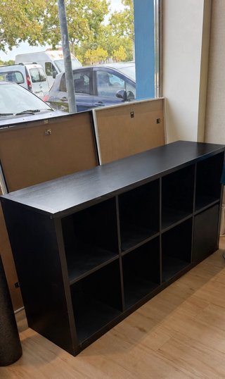 Estantería modular negra Ikea