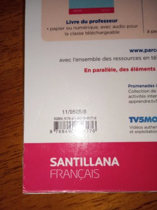 Libro francés PARCOURS 2 ESO