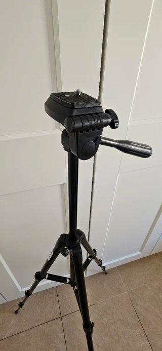 Trípode para cámara negro