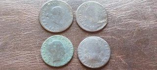 Lote 4 Monedas 8 Maravedíes
