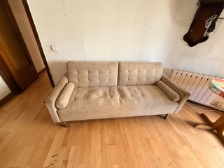 Sofá-cama vintage beige