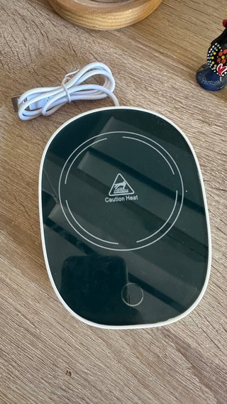 Taza con base térmica USB