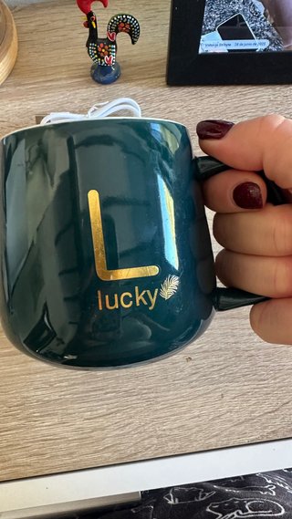 Taza con base térmica USB