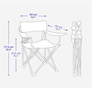 Silla plegable camping Quechua