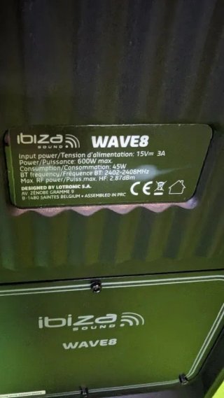 Ibiza - WAVE8 - Sistema de Altavoces de 600W NUEVO