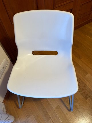 Silla de escritorio blanca