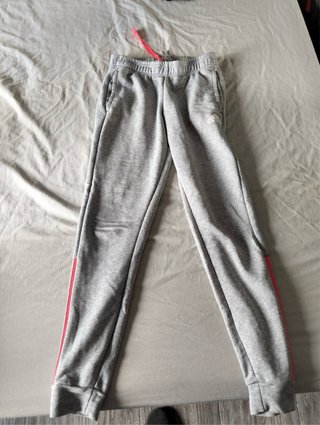 Pantalón Chándal Adidas Mujer Gris Rojo