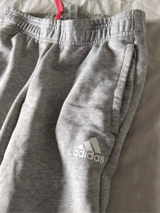 Pantalón Chándal Adidas Mujer Gris Rojo