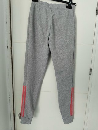 Pantalón Chándal Adidas Mujer Gris Rojo
