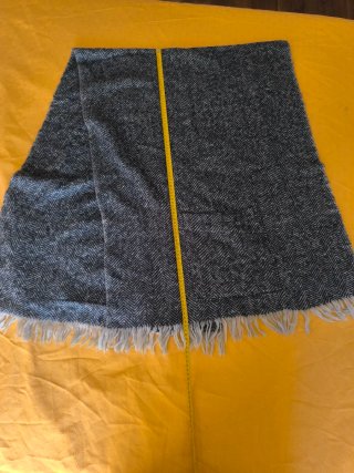 Sciarpa/foulard Naf Naf blu a spina di pesce, con tasche