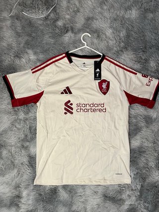 Camisa Liverpool Adidas L Bege/Vermelha