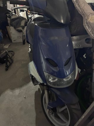 Moto Scooter Azul