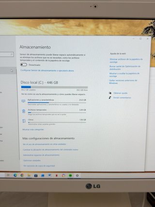 LG All-in-One PC Blanco