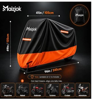 Funda para moto Maizjok impermeable