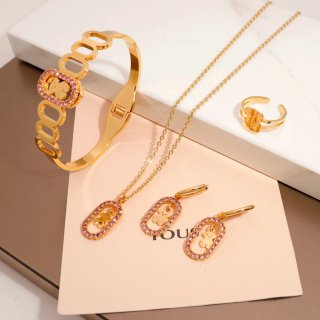 Conjunto Tous: Pulsera, Collar, Pendientes y Anill
