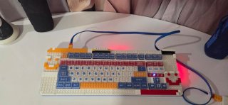 Teclado Mecánico MelGeek Pixel Palette Azul/Rojo