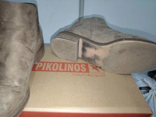 Botines de serraje con cremallera