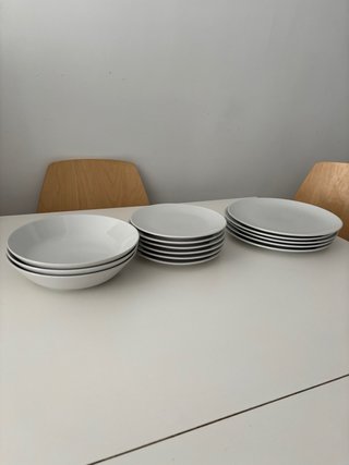 Vajilla Ikea 14 piezas porcelana