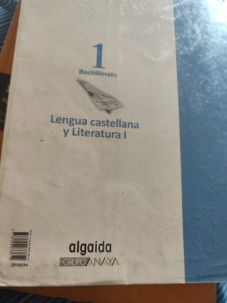 Lengua castellana y literatura I, 1o Bachillerato