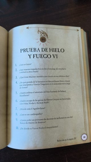 El libro de los enigmas de Juego de Tronos