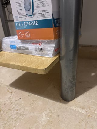 Mesa de escritorio madera y metal
