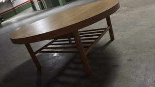 Mesa auxiliar redonda madera IKEA Listerby