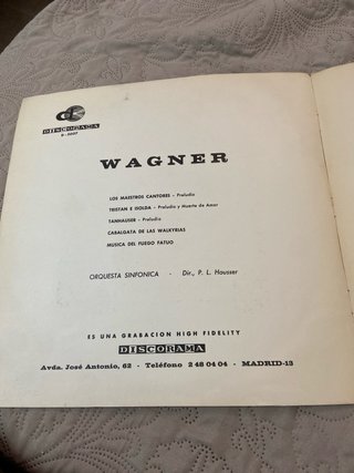 Wagner Orquesta Sinfónica Vinilo