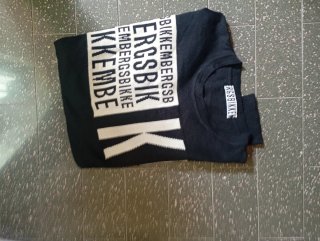 Maglioncino Bikkembergs nero e bianco