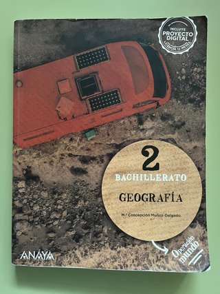 libro geografia 2 bachillerato anaya