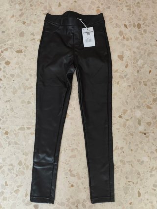 Pantalones efecto piel negros Tiffosi Talla XS
