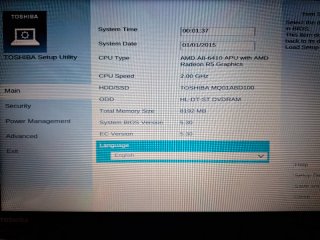 Portátil Toshiba Satellite C50D-B Pantalla táctil