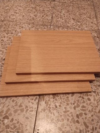 Baldas de madera (3 unidades)