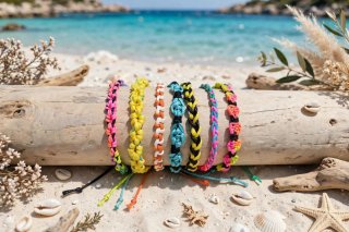 Braccialetti colorati fatti a mano