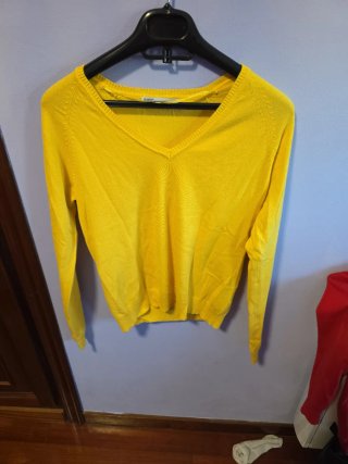 3 Maglioni Zara Rosso, Verde e Giallo