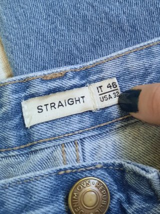 Jeans uomo dritti azzurro chiaro