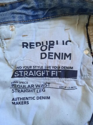 Jeans uomo dritti azzurro chiaro