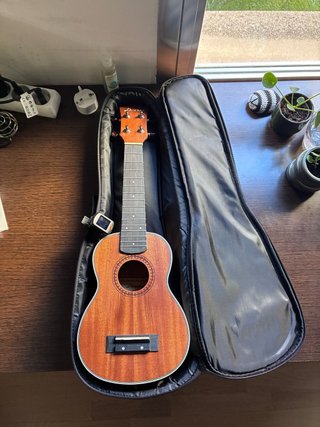 Ukelele con todos los accesorios