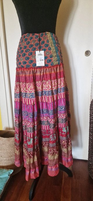 Gonna Indiana Saree Vintage Multicolor